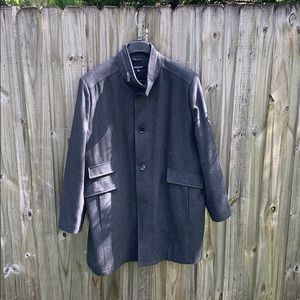 Men’s 3/4 wool dress coat Kenneth Cole tweed xxl